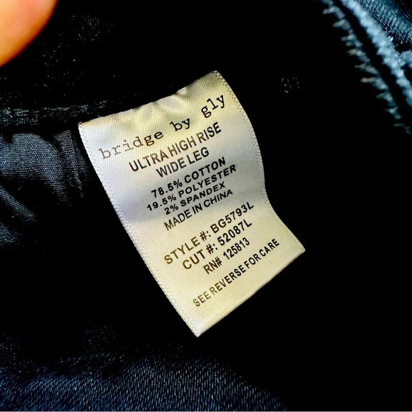 NWT Bridge by Gly Taylor Ultra High Rise Wide Leg Jeans - Picture 5 of 7